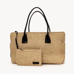 BALERA TRAVEL BAG WITH LEATHER HANDLE